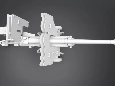 280mm sPzB 41 Scale model 3D print model