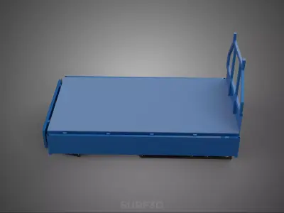 3 WAY WIDE DECK DROP SIDE LOAD BED BODY PICKUP TRUCK GATE DOOR 3D model