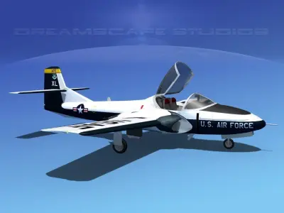 Cessna T-37 Tweetybird V02 USAF 3D model