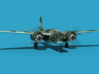 Douglas A-20E Havoc V01 3D model