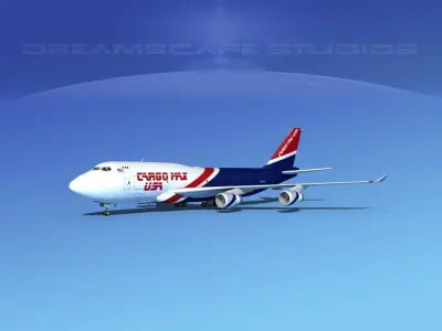 Boeing 747-400 Cargo 3 3D model