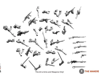 Misc - Trench Crusade Arms 5 3D print model