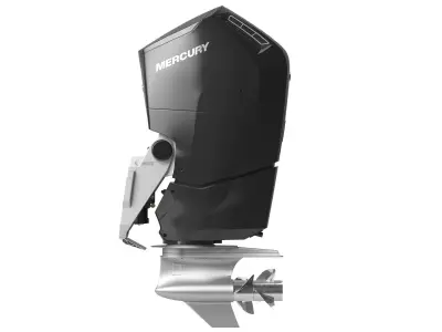 Mercury Verado V12 600HP Outboard Motor 3D model