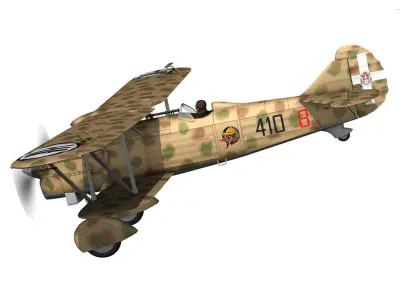Fiat CR 32 - Italy Airforce - 410 Squadriglia 3D model