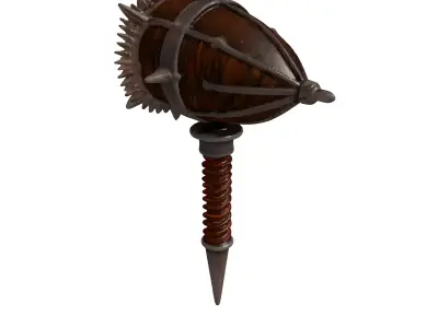 Rusty Medieval Mace 3D model