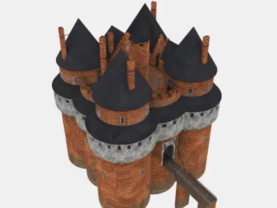 XVth century French Castle 3D model