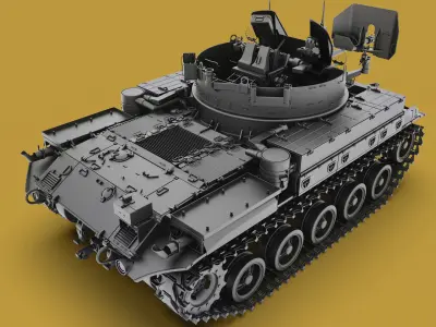 M42 Duster 40mm Self-Propelled Anti-Aircraft Gun 3D model