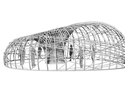 Bird Nest Pavilion 3D model