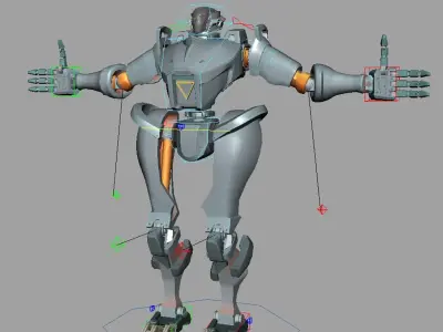 Desai Bot Anim Rig 3D model