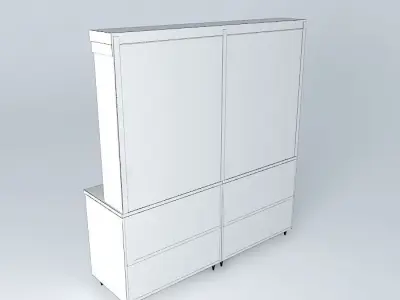 kit-126 Counter Total Wall Free 3D model