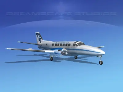 Beechcraft B99 Air limo 3D model