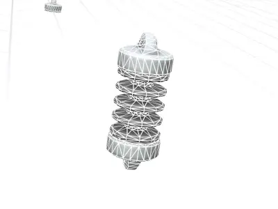 Electricity Poles Isolator 1 - Object 085 Low-poly 3D model