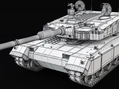 K2 Black Panther(1) 3D model