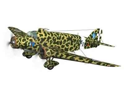 Savoia-Marchetti SM 81 Pipistrello 3D model