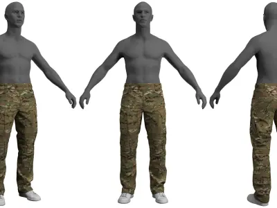 Crye Precision G4 Combat Pants - Marvelous Designer 3D model
