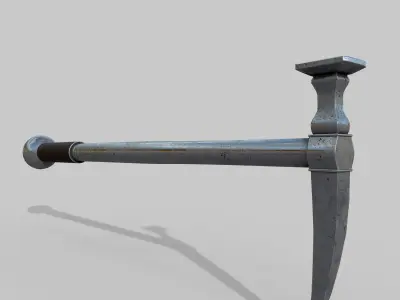 War hammer Low-poly 3D model