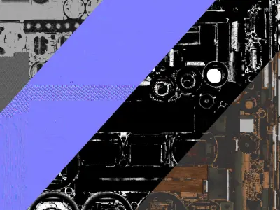 Steampunk Hammer Low-poly 3D model