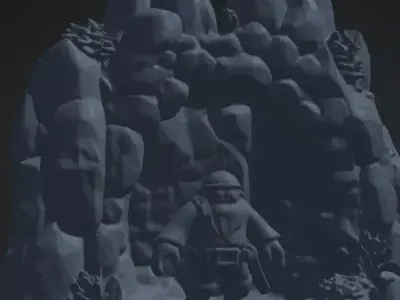 Aquarium Nativity Scene 3D Model Decorative Underwater Ornament Free 3D print model