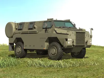 JGSDF MRAP Bushmaster 3D model