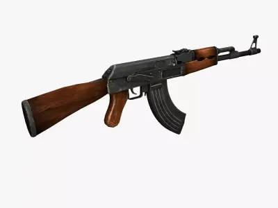 AK-47 ak - rifle 3D model 8