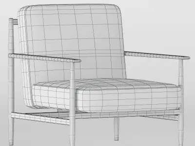 GAIA Leather armchair mg12 Free 3D model