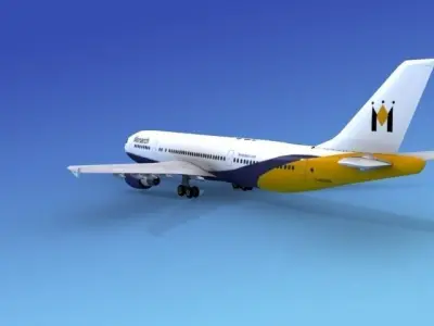 Airbus A300 Monarch 2 3D model