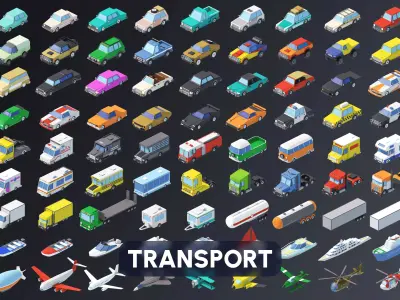 Transport Low-poly 3D model