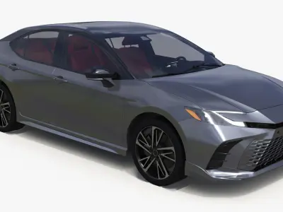 Redesigned Sedan Gray 3D model