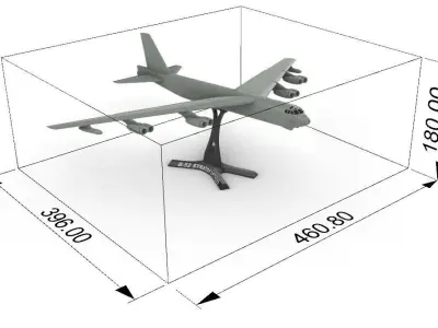 B-52 Stratofortress 3D print model