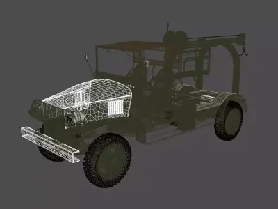 M6 bomb service truck Free low-poly 3D model
