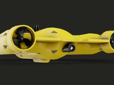 Autonomous Underwater Drone 3D model