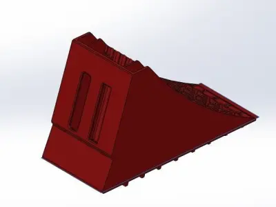 460 Wheel hock Free 3D model