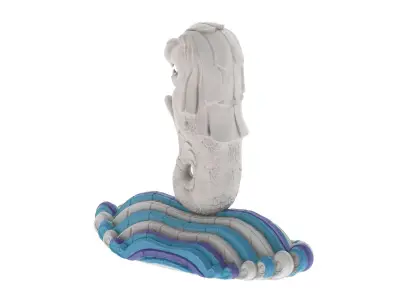  Merlion Statue Low-poly 3D model