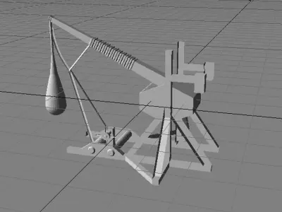 Medieval War Machine - Trebuchet 3D model
