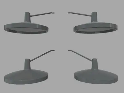 Car Mirror 013 Low-poly 3D model