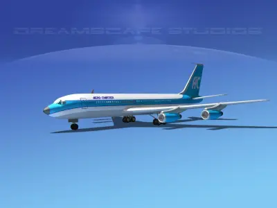 Boeing 707 Aero Charter 3D model