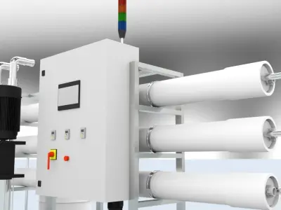Reverse Osmosis RO Unit 3D model