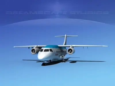 Dornier 328Jet Caribbean Air 3D model