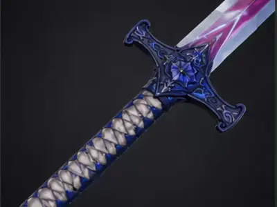Celestial Prism Blade Low-poly 3D model