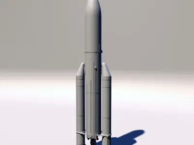 Ariane 5 rocket 3D print model