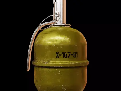 RGD-5 Hand Grenade Low-poly 3D model