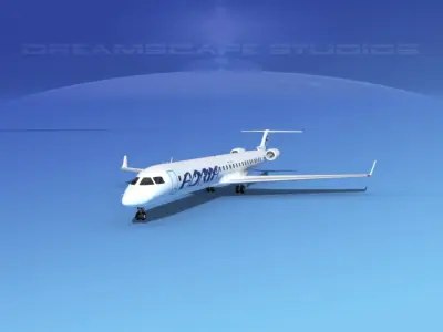 Bombardier CRJ1000 Adria 3D model