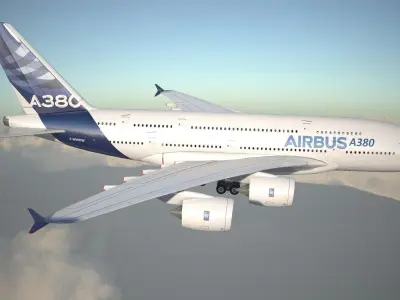 Airbus a320neo with interior 3D model