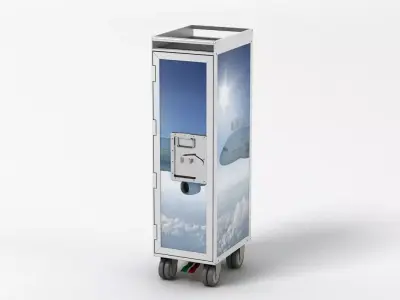 Bordbar Airline Trolley 3D model