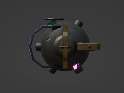 Grenade Jinx from Arcane Lreague of Legends Free low-poly 3D model