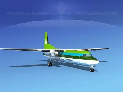 Fokker 50 Aer Lingus 3D model