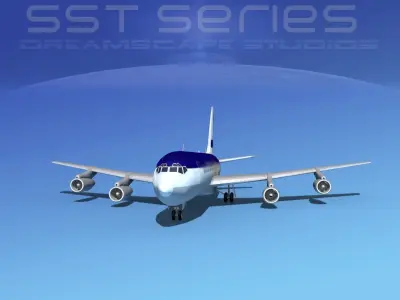 Boeing 707-320 SS Sorenson Charter 3D model