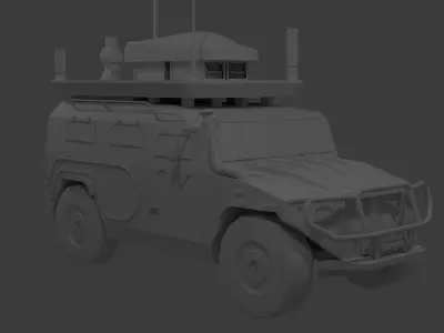 85Ia6 EWS Low-poly 3D model