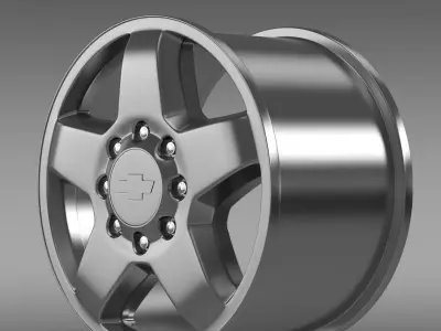 Chevrolet Silverado 2500HD LTZ 2011 rim 3D model