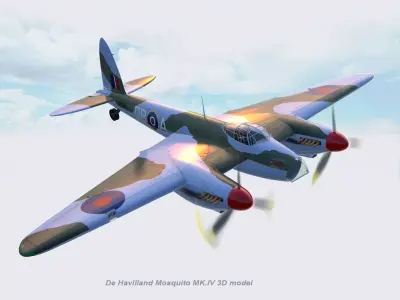 De Havilland Mosquito MkIV 3D model